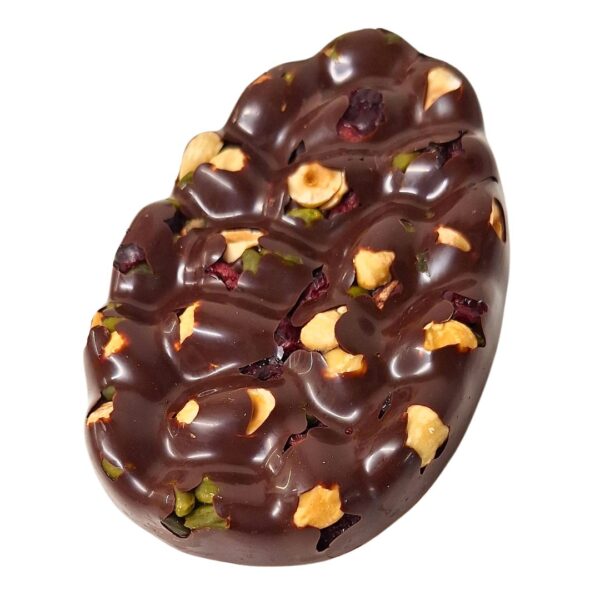 Œuf mendiant au chocolat noir