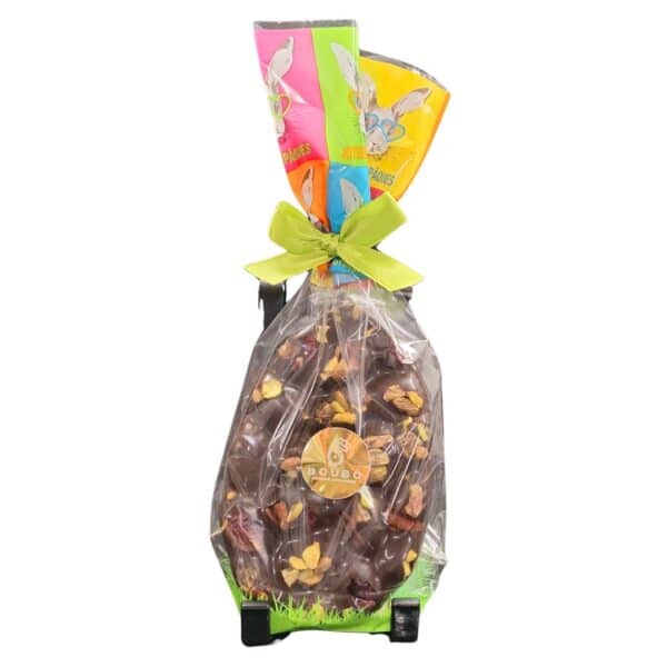 Œuf mendiant au chocolat noir